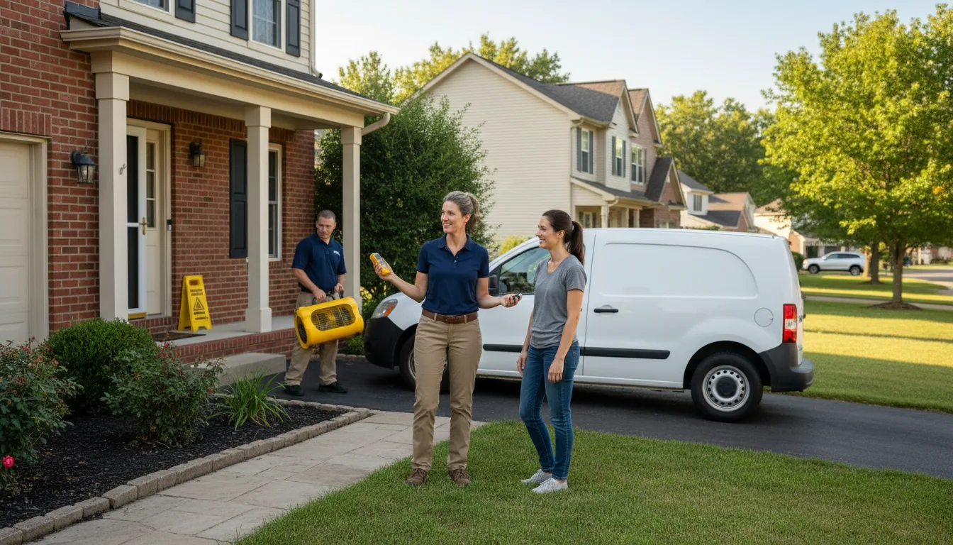 Residential water damage restoration in Mountain View, MO